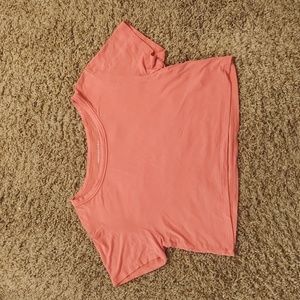American Eagle coral soft and sexy crop top